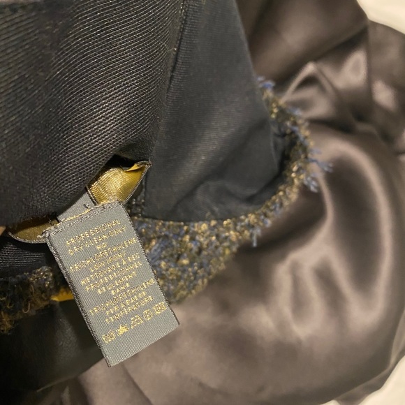 EUC Zac Posen PreFall 2011 Leather Tweed Dress, Size 6 - Picture 14 of 14